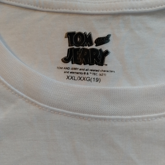 Woman’s Tom and Jerry white T shirt Size XXL - Picture 7 of 7